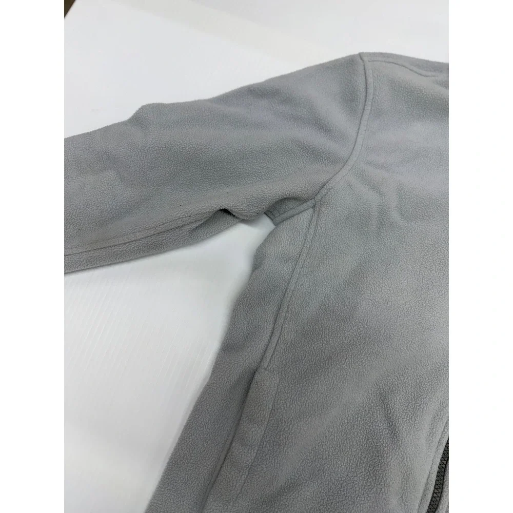 The North Face Fleece Jacket Gray Full Zip Outdoor Hiking Warm Layer Small Men